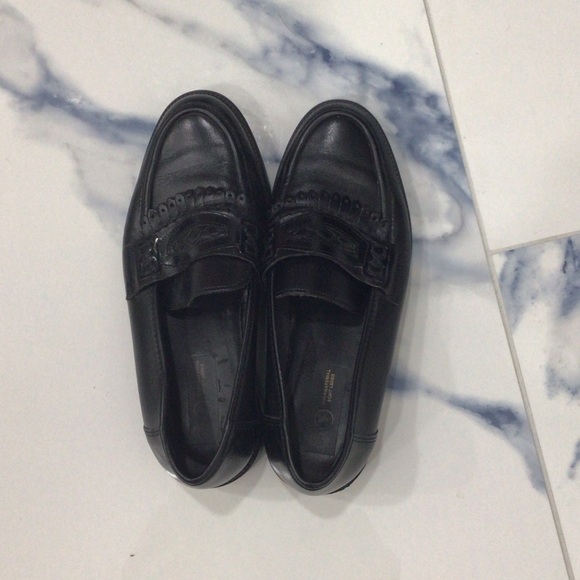 Elegant Black Leather Slip-On Loafers main image 4